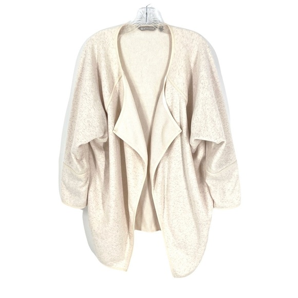 Athleta Cozy Karma Wrap Cardigan Sweater M Cream Oatmeal - Picture 3 of 12